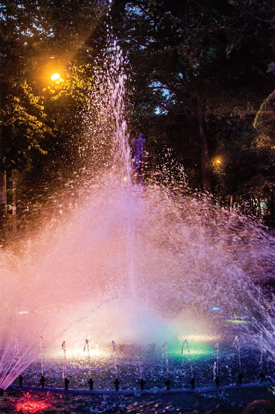 Bautizo en la fuente