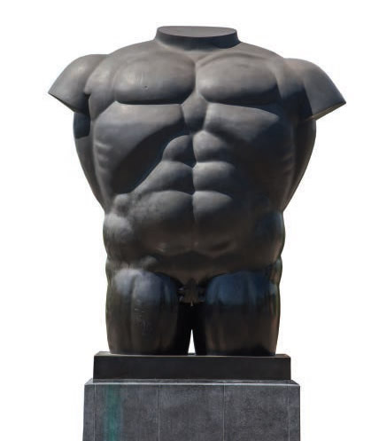 Torso masculino, obra de Fernando Botero. 