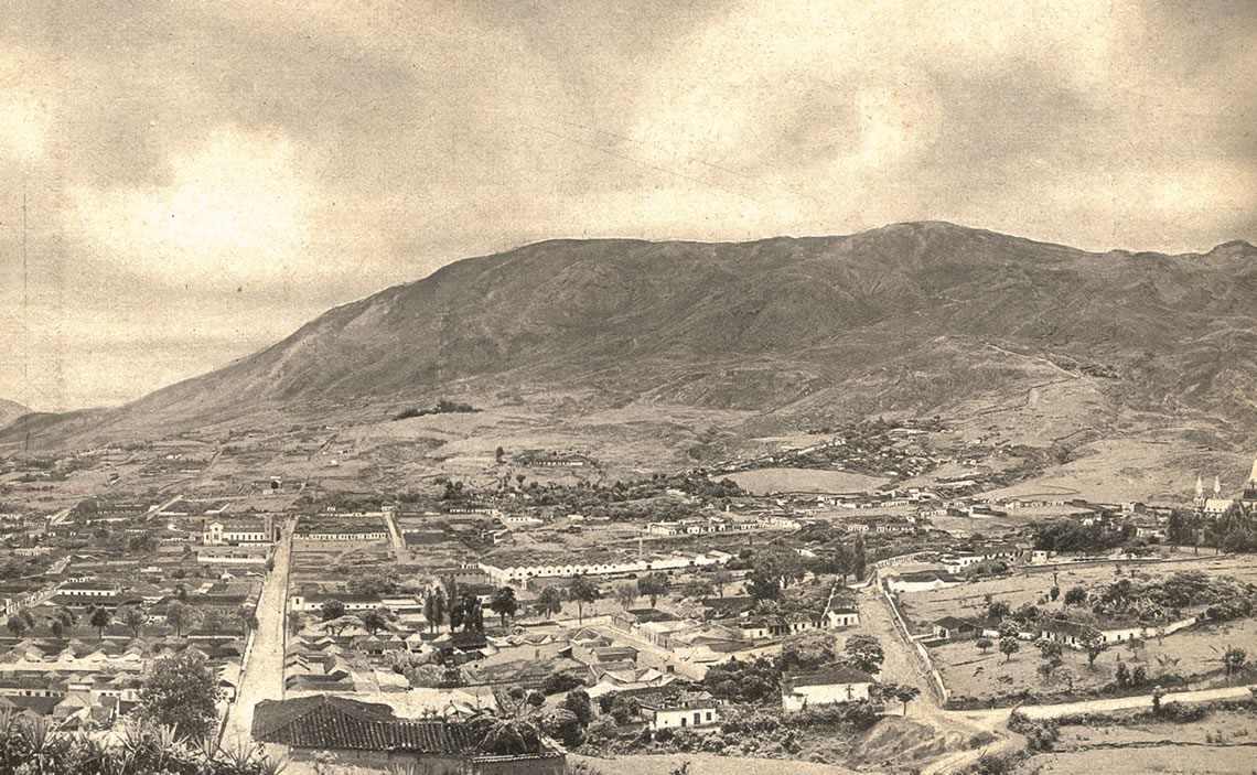 Panorámica de Medellín en 1910