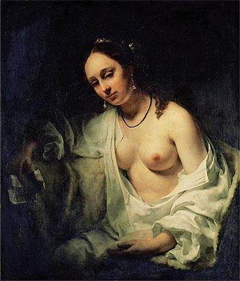 Betsabé recibe la carta de David. (1654) Willem Drost