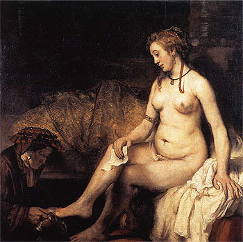 Betsabé en el baño. (1654) Rembrandt Van Rijn