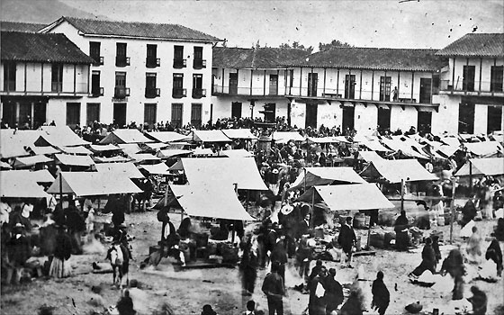 Mercado, Plaza Mayor. Pastor Restrepo. 1880