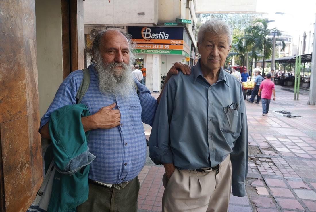 El Mocho Giraldo con el Hamaquero, 2017. Fotografía de Jairo Ruiz Sanabria.