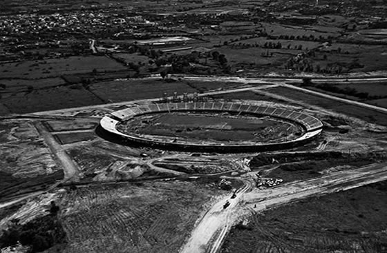 Estadio Atanasio Girardot. Gabriel Carvajal, 1952. Archivo BPP.